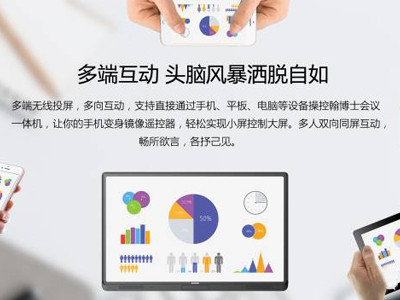 會(huì)議觸控一體機(jī)與無(wú)線投屏、反觸摸技術(shù)的完美結(jié)合